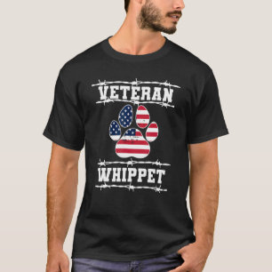 Veteran Whippet Retired Dog  Retirement Pets Snap  T-Shirt