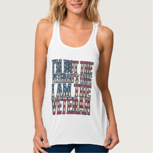 Veteran Wife Quote Patriotic Vintage Vector Design Singlet