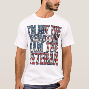Veteran Wife Quote Patriotic Vintage Vector Design T-Shirt