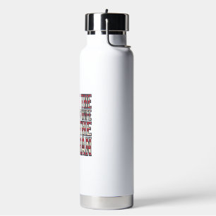 Veteran Wife Quote Patriotic Vintage Vector Design Water Bottle