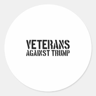 Veterans Against Trump Anti-trump Veterans Against Classic Round Sticker