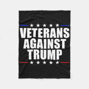 Veterans Against Trump Anti-trump Veterans Against Fleece Blanket