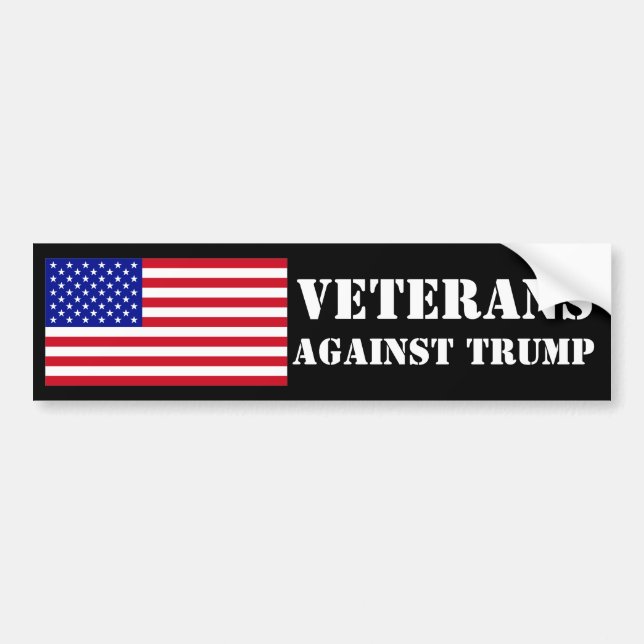 Veterans Against Trump Bumper Sticker (Front)