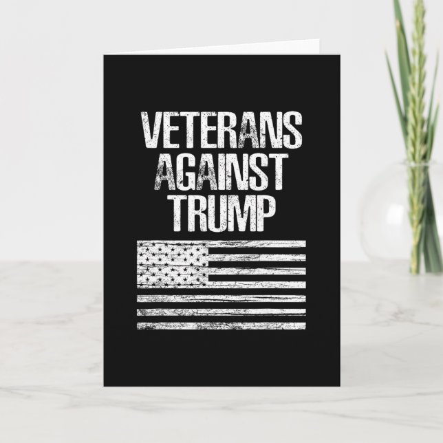 Veterans Against Trump  Card (Front)