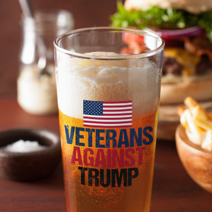 Veterans Against Trump Glass