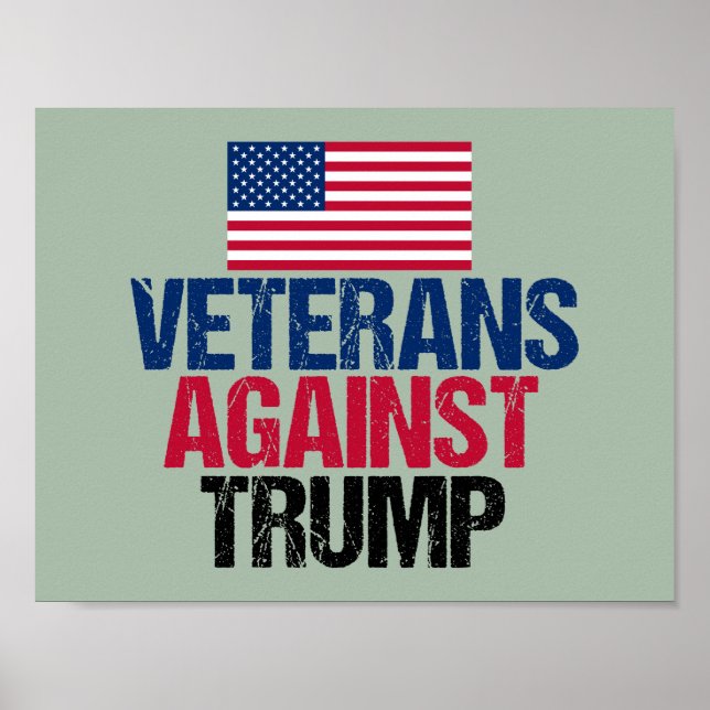 Veterans Against Trump Poster (Front)