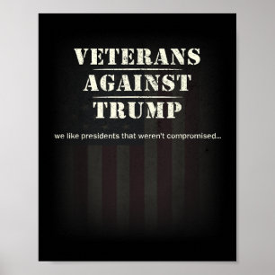 Veterans Against Trump - Protest Poster