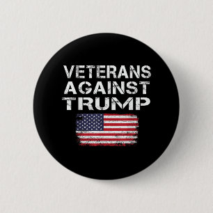 Veterans Against Trump Tee _ Military Vets Against 6 Cm Round Badge