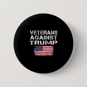 Veterans Against Trump Tee Military Vets Against T 6 Cm Round Badge