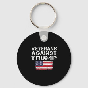 Veterans Against Trump Tee Military Vets Against T Key Ring