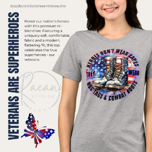Veterans are Superheroes Tri-Blend Shirt