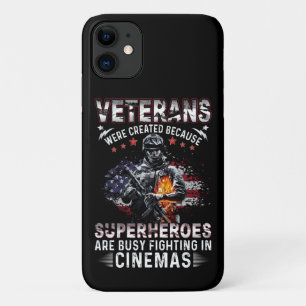 Veterans Because Superheroes Busy in Cinemas  Case-Mate iPhone Case