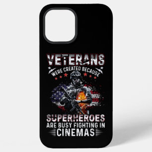 Veterans Because Superheroes Busy in Cinemas iPhone 12 Pro Max Case