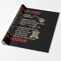 Veteran's creed I'm a veteran Proudly now Standby