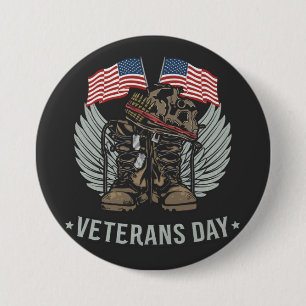 VETERANS DAY 2021  7.5 CM ROUND BADGE
