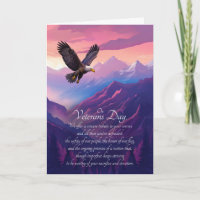 Veterans Day American Eagle and Purple Mountains