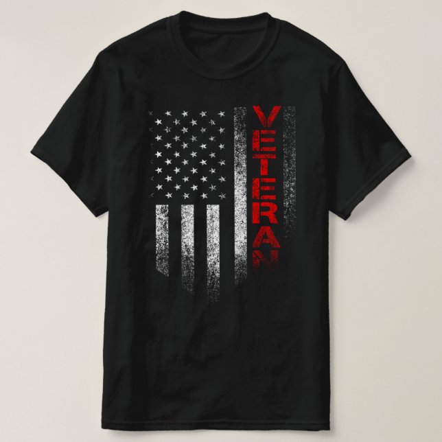 veterans day american flag T-Shirt (Design Front)