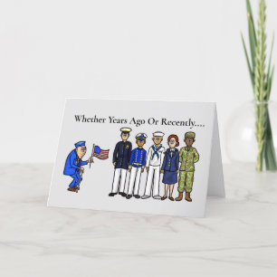 Veterans Day Card With All Service Branches