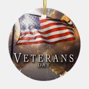 Veterans Day Ceramic Tree Decoration