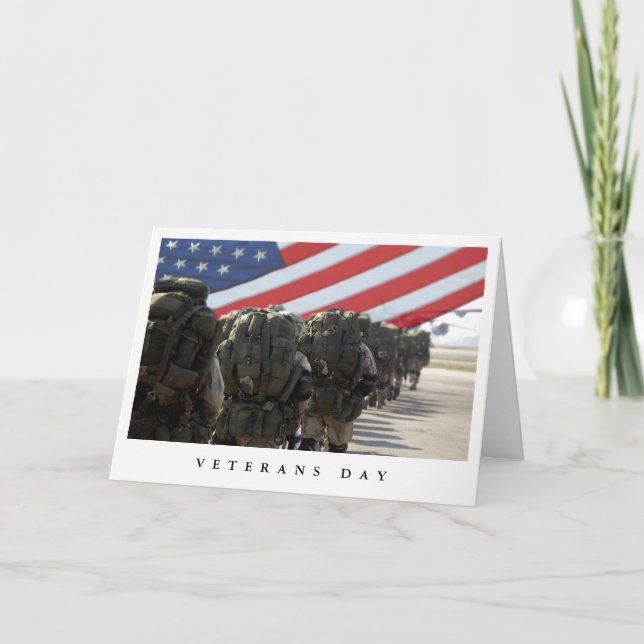 Veterans Day Custom Greeting Cards (Front)