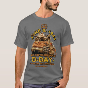 VETERANS DAY DDAY 1944 HVSS SHERMAN T-Shirt