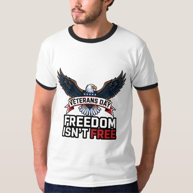  Veterans Day Eagle T-Shirt (Front)