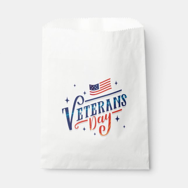 Veterans Day  Favour Bags (Front)