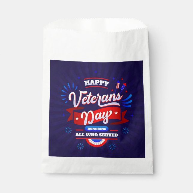 Veterans Day  Favour Bags (Front)