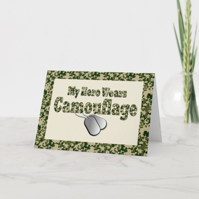 Veterans Day greeting card for a special hero (Front)