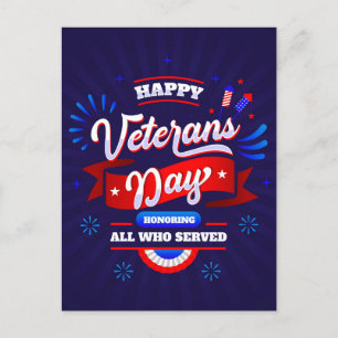 Veterans Day Holiday Postcard