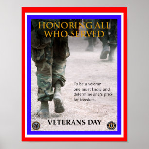 veterans day honour poster from 14.95