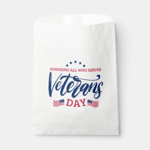 Veterans Day - Honouring all who served Favour Bags