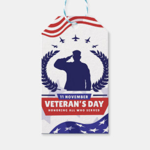 Veterans Day - Honouring all who served Gift Tags