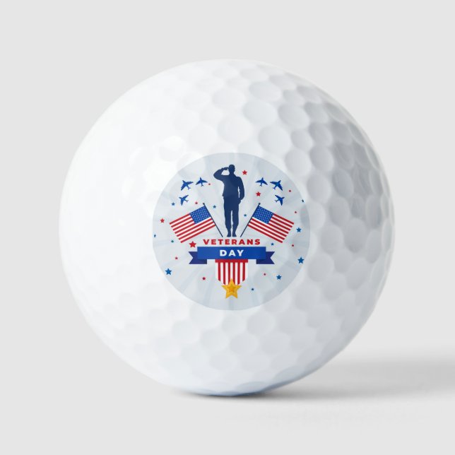 Veterans Day - Honouring all who served  Golf Balls (Front)