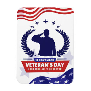 Veterans Day - Honouring all who served Magnet