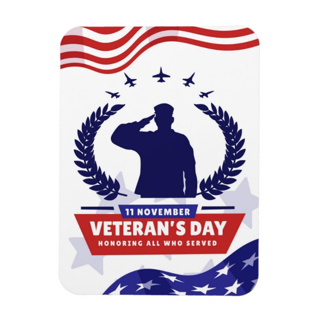 Veterans Day - Honouring all who served  Magnet (Vertical)