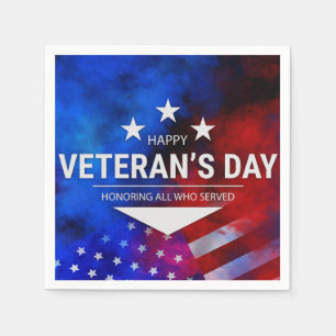 Veterans Day - Honouring all who served Napkin