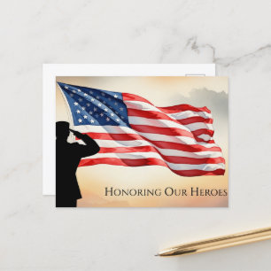 Veterans Day - Honouring all who served Postcard