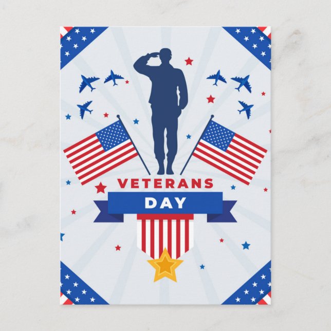Veterans Day - Honouring all who served  Postcard (Front)