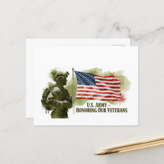 Veterans Day - Honouring all who served Postcard