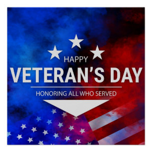 Veterans Day - Honouring all who served Poster