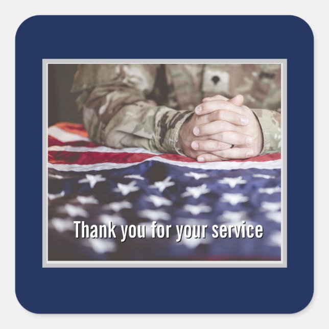 Veterans Day - Honouring all who served  Square Sticker (Front)