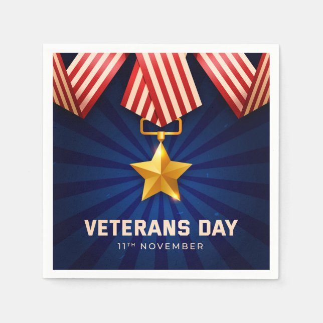Veterans Day  Napkin (Front)