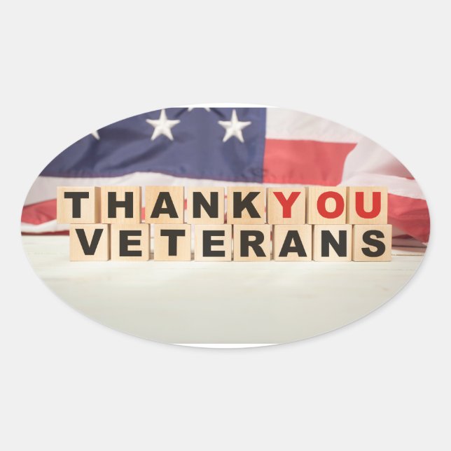 Veterans Day  Oval Sticker (Front)