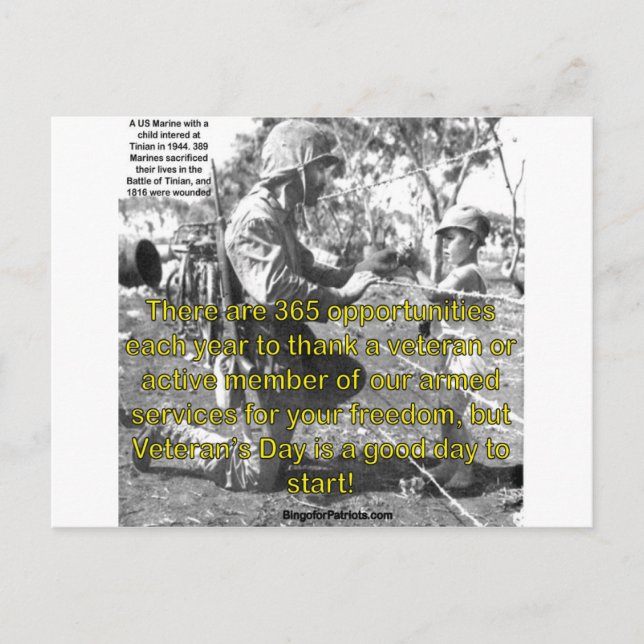 Veteran's Day Postcard (Front)