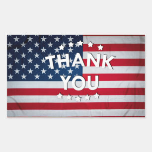 Veterans Day Postcard Rectangular Sticker