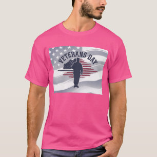 Veterans Day Silhouette Vector Illustration T-Shirt