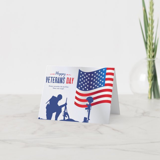 veterans day thank you Card (Front)