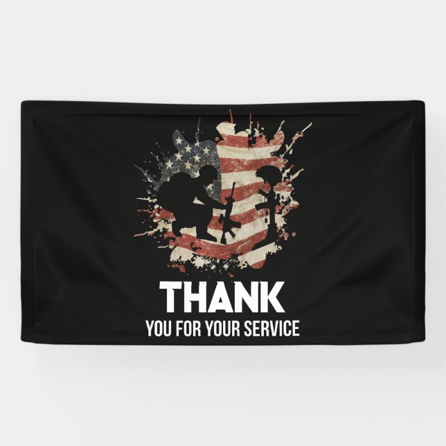 Veterans Day - Thank You for your Service Banner (Horizontal)