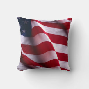 Veteran's Day Thank You, Patriotic American Flag Cushion